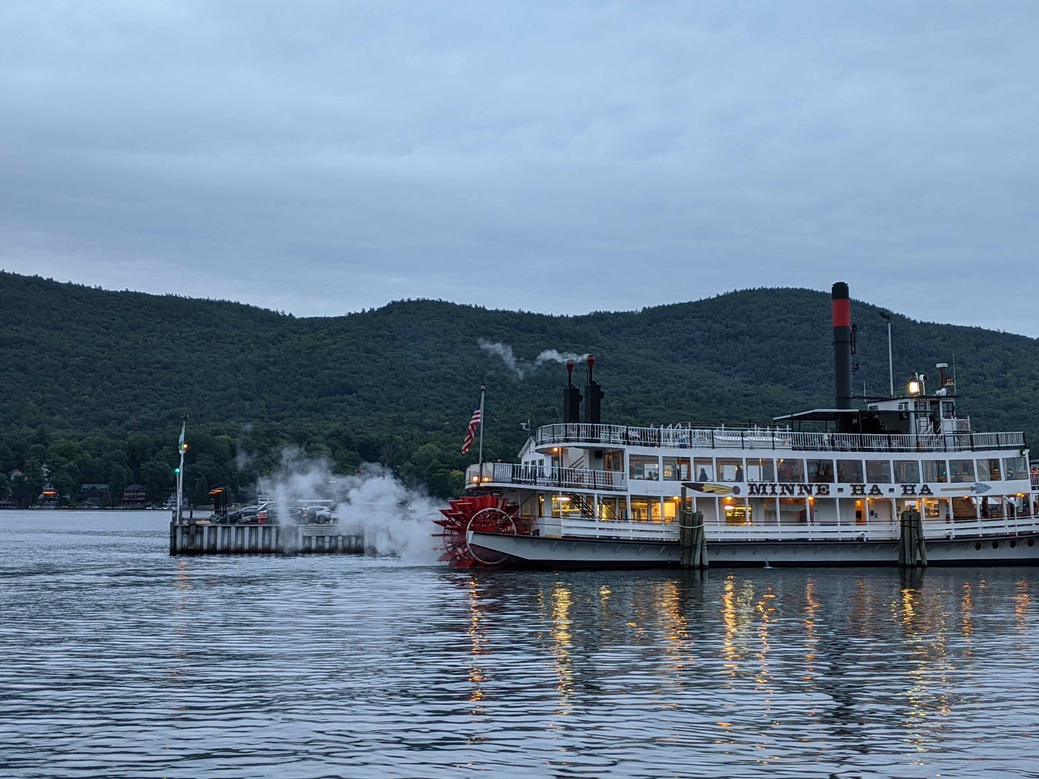 The Minne Ha Ha Steamboat at Lake George