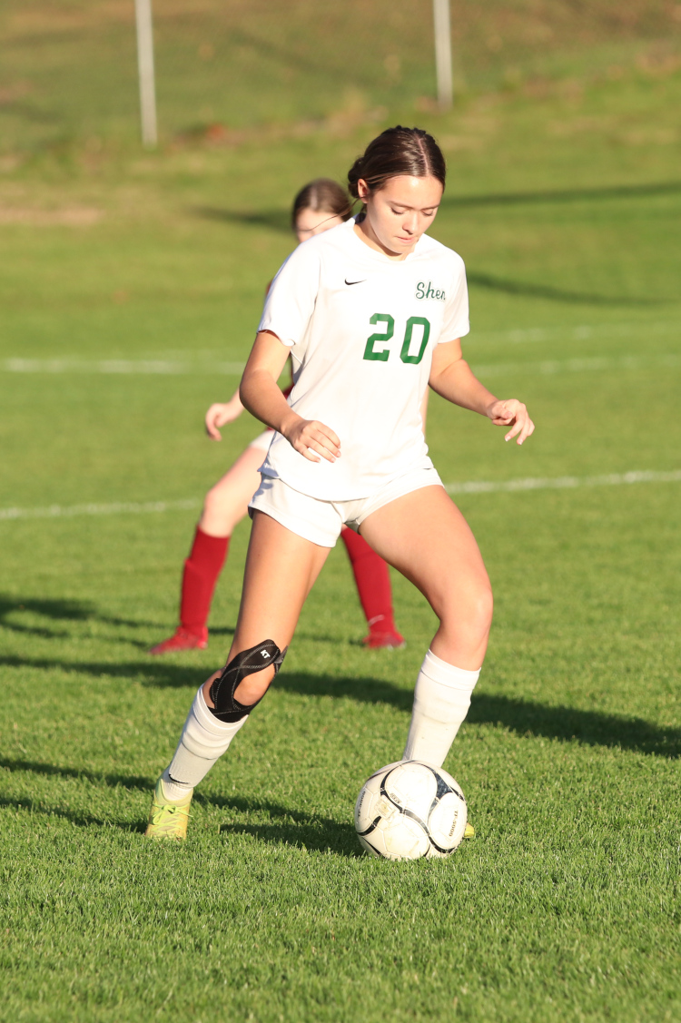 Mariah playing soccer