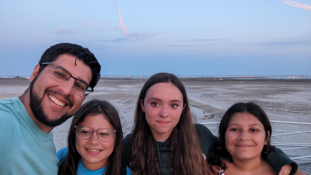 In front of the beach at Wildwood